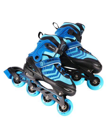 4-В-1 ЧЕРНО-СИНИ РАЗМЕР L (39-43) КЪНКИ СЪС СМЕНЯЕМО ХОКЕЙНО ОСТРИЕ NILS EXTREME