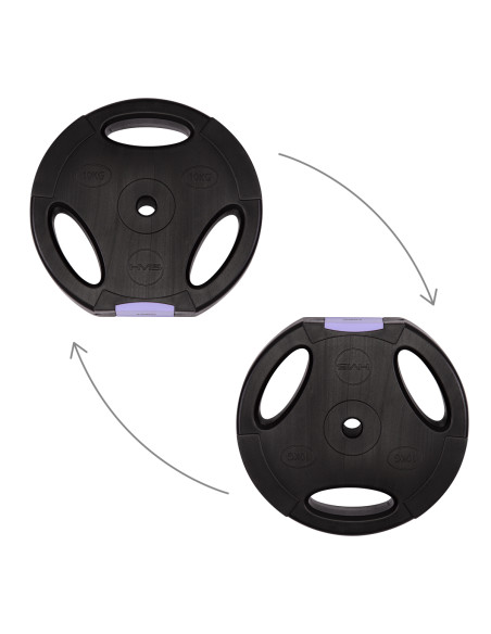 КОМПЛЕКТ (3 ЧАСТИ) ЩАНГИ И ДЪМБЕЛИ 62 КГ HMS