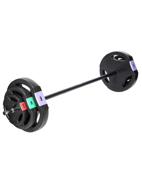 КОМПЛЕКТ (3 ЧАСТИ) ЩАНГИ И ДЪМБЕЛИ 62 КГ HMS