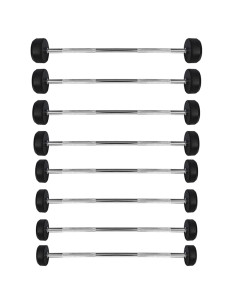 Щанга / дълга щанга с гумено покритие 15 кг HMS