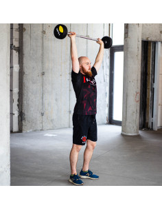 Щанга / дълга щанга с гумено покритие 15 кг HMS 2