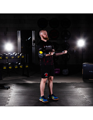 Щанга / дълга щанга с гумено покритие 15 кг HMS