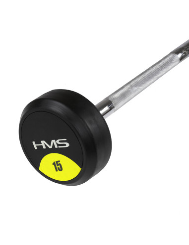 Щанга / дълга щанга с гумено покритие 15 кг HMS