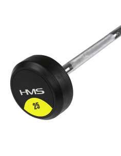 Щанга / дълга щанга с гумено покритие 25 кг HMS