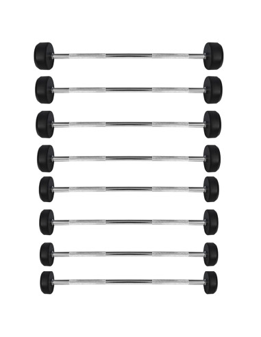 Щанга / дълга щанга с гумено покритие 25 кг HMS