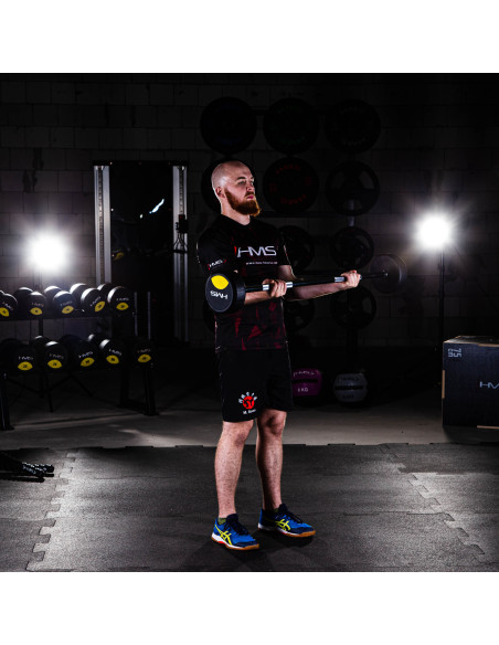 Щанга / дълга щанга с гумено покритие 35 кг HMS