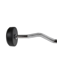 Лост за къдрене с фиксирана тежест и гумено покритие 20 кг HMS 2