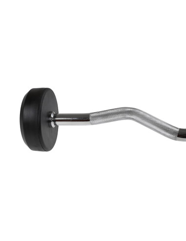 Лост за къдрене с фиксирана тежест и гумено покритие 20 кг HMS