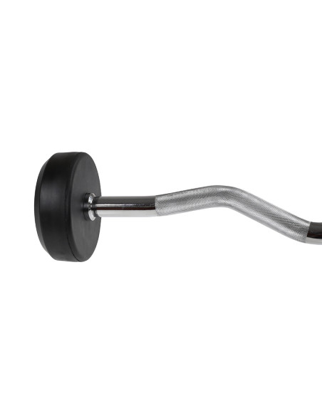 Лост за къдрене с фиксирана тежест и гумено покритие 20 кг HMS