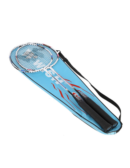 9K КОМПЛЕКТ ХИЛКИ ЗА БАДМИНТОН ЧЕРВЕНИ+СИНЬ WISH