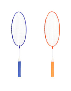 КОМПЛЕКТ STEEL / БАДМИНТОН 2 ХИЛКИ + ТОПКА ЗА БАДМИНТОН JUNIOR NILS