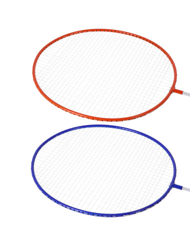 КОМПЛЕКТ STEEL / БАДМИНТОН 2 ХИЛКИ + ТОПКА ЗА БАДМИНТОН JUNIOR NILS