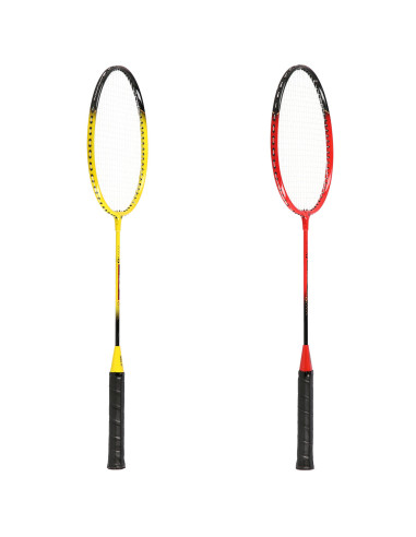 АЛУМИНИЕВ / БАДМИНТОН КОМПЛЕКТ 4 ХИЛКИ + 3 КАПАНЦИ + МРЕЖА 600х60см + ПРЕДПАЗНО ПОКРИВАНЕ NILS