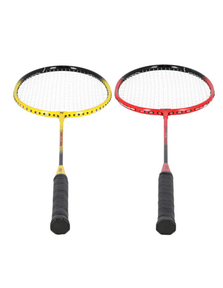 АЛУМИНИЕВ / БАДМИНТОН КОМПЛЕКТ 4 ХИЛКИ + 3 КАПАНЦИ + МРЕЖА 600х60см + ПРЕДПАЗНО ПОКРИВАНЕ NILS