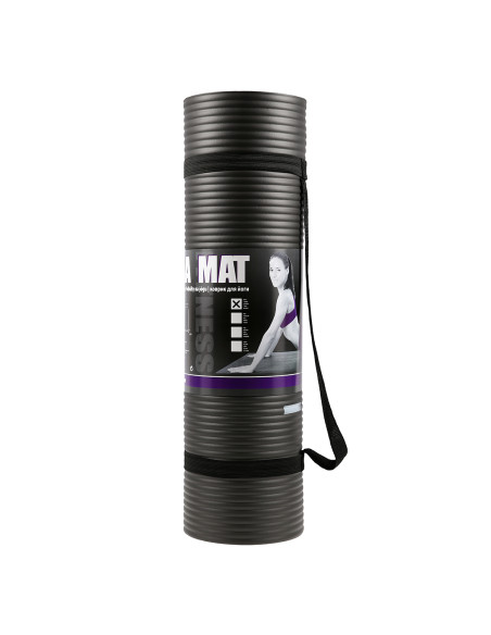 ЧЕРНА ПОСТИЛКА ЗА ЙОГА HMS