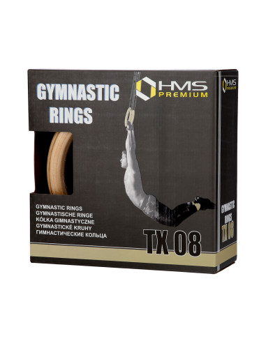 ДЪРВЕНИ ГИМНАСТИЧЕСКИ ОБЪРКОВКИ С МАРКИРОВКА НА ДЪЛЖИНАТА КАРАБИНЕР КУКА HMS PREMIUM