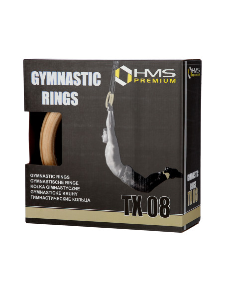 ДЪРВЕНИ ГИМНАСТИЧЕСКИ ОБЪРКОВКИ С МАРКИРОВКА НА ДЪЛЖИНАТА КАРАБИНЕР КУКА HMS PREMIUM