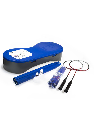 КОМПЛЕКТ ХИЛКА 2 В 1 + МРЕЖА ЗА БАДМИНТОН + МРЕЖА ЗА ТЕНИС + 2 ХИЛКИ + 3 ПЕТНА + КАЛЪФ NILS