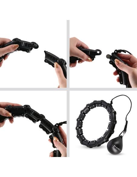 ГОЛЕМИ РАЗМЕР ХУЛА ХОП ЧЕРЕН С МАСАЖНИ ТОЧКИ И ГРАВИТАЦИОННА ТОПКА HMS