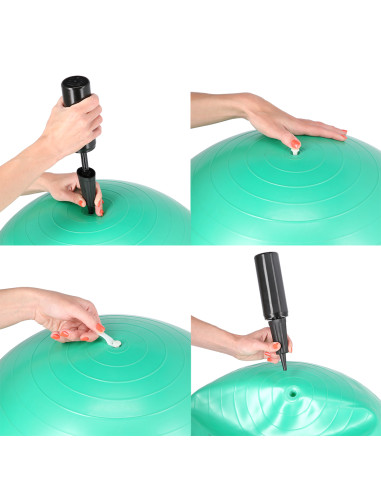 ГИМНАСТИЧЕСКА ТОПКА 55СМ ЧЕРНА HMS