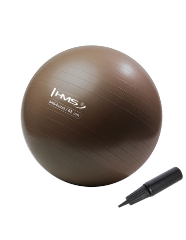 65 СМ ГРИЗЛИ КАФЯВА ТОПКА ЗА ФИТНЕС ПРОТИВ СПУКВАНЕ HMS