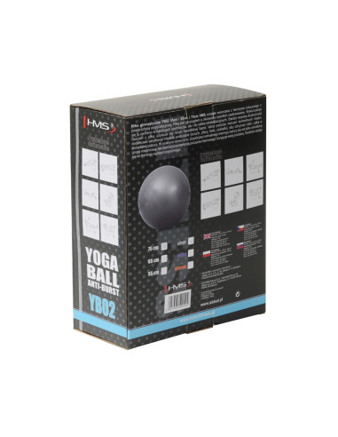 75 СМ СИВА ТОПКА ЗА ФИТНЕС АНТИ-БУРСТ HMS