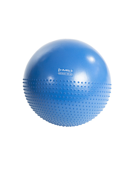 55 СМ ТЕМНОСИНЯ ТОПКА ЗА УПРАЖНЕНИЯ С МАСАЖНИ ДЪБЛИ HMS