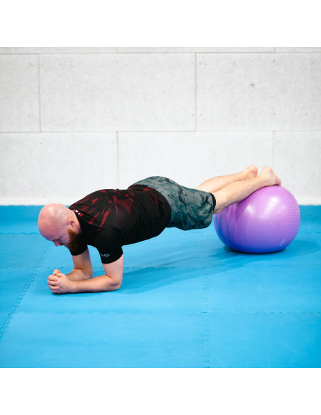 55СМ ВИОЛЕТА ГИМНАСТИЧЕСКА ТОПКА С МАСАЖНИ НОБИ HMS