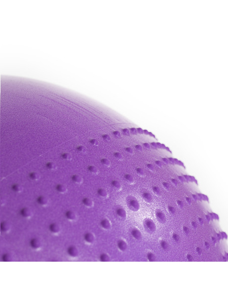 55СМ ВИОЛЕТА ГИМНАСТИЧЕСКА ТОПКА С МАСАЖНИ НОБИ HMS