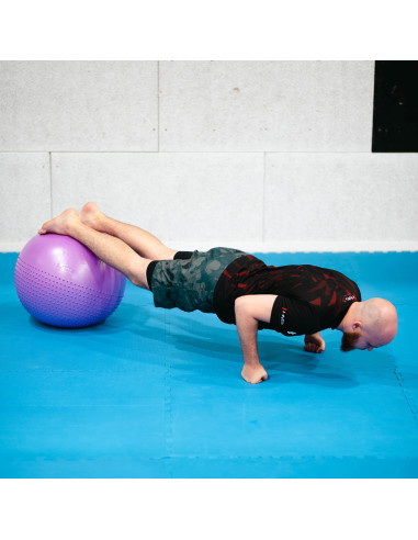 55СМ ВИОЛЕТА ГИМНАСТИЧЕСКА ТОПКА С МАСАЖНИ НОБИ HMS