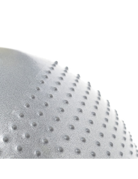 65 СМ СВЕТЛО СИВА ГИМНАСТИЧЕСКА ТОПКА С МАСАЖИРАЩИ НОБИ HMS