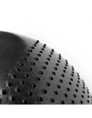 ГИМНАСТИЧЕСКА ТОПКА 75СМ ЧЕРНА С МАСАЖНИ НОБИ HMS