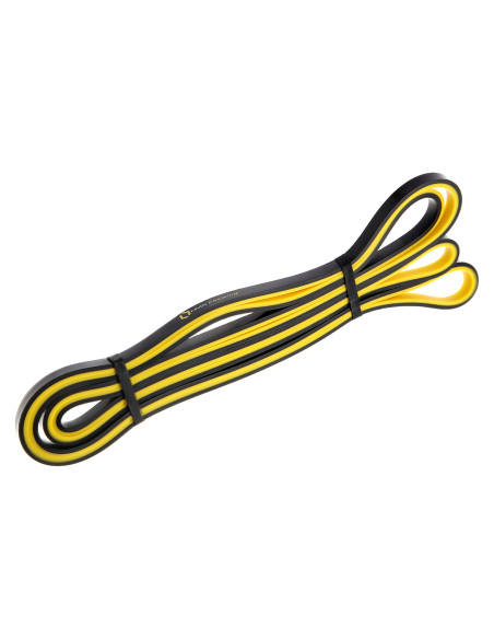 ЖЪЛТО-ЧЕРНО 9 x 5 x 2250 MM ТРЕНИРОВЪЧНА ЛЕНТА HMS PREMIUM