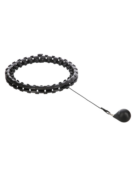 HHW12 HULA HOOP PLUS РАЗМЕР ЧЕРЕН С МАСАЖНИ ВАНИ И ПЛОЩАТ HMS + КОЛАН ЗА ОТСЛАБВАНЕ BR163 ЧЕРВЕН