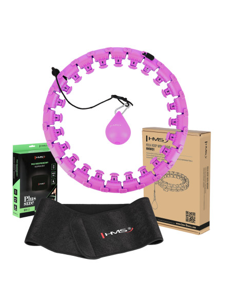 HHW12 HULA HOOP ПЛЮС РАЗМЕР ВИОЛЕТОВ С МАСАЖИРАЩИ НОБИ И HMS COUNTER + КОЛАН ЗА ОТСЛАБВАНЕ BR163 ЧЕРЕН