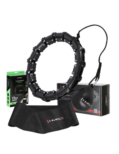 HULA HOOP HHW11 ЧЕРЕН С МАСАЖНИ ВАНИ И ГРАВИТАЦИОННА ТОПКА + BR163 ЧЕРЕН ПЛЮС РАЗМЕР HMS
