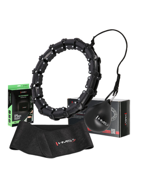 HULA HOOP HHW11 ЧЕРЕН С МАСАЖНИ ВАНИ И ГРАВИТАЦИОННА ТОПКА + BR163 ЧЕРЕН ПЛЮС РАЗМЕР HMS