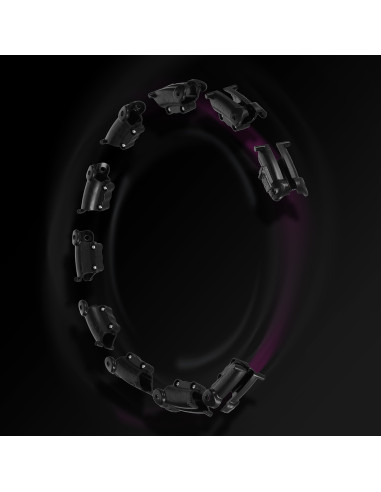 HULA HOOP HHW11 ЧЕРЕН С МАСАЖНИ ВАНИ И ГРАВИТАЦИОННА ТОПКА + BR163 ЧЕРЕН ПЛЮС РАЗМЕР HMS