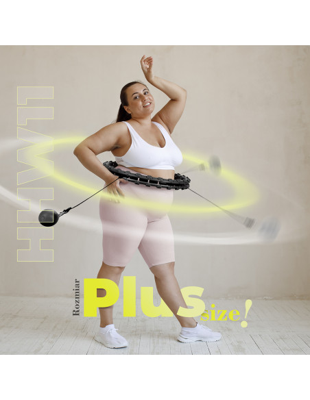 HULA HOOP HHW11 ЧЕРЕН С МАСАЖНИ ВАНИ И ГРАВИТАЦИОННА ТОПКА + BR163 ЧЕРЕН ПЛЮС РАЗМЕР HMS