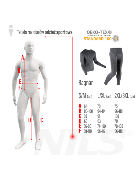 ТЕРМОАКТИВНА ПОТНИЦА СИВА МЪЖКА 2XL/3XL RAGNAR NILS