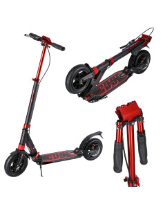 ЧЕРНО-ЧЕРВЕН СКУТЕР С ДИСКОВА СПИРАЧКА NILS EXTREME